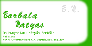 borbala matyas business card